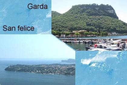 Garda and San Felice lake of Garda