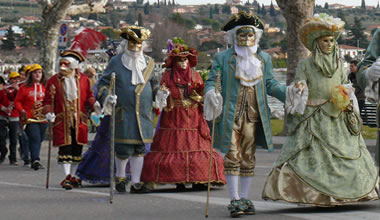 Carnival parade at Lake Garda Carnival parade at Lake Garda