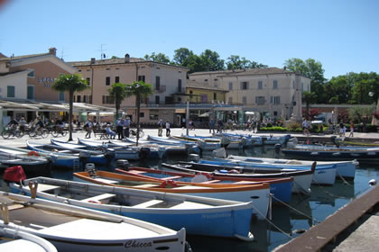 Bardolino the port viewed from the north