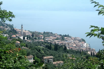 Gargnano panoramic view of the south coast