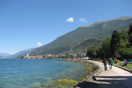 Malcesine the lakeshore