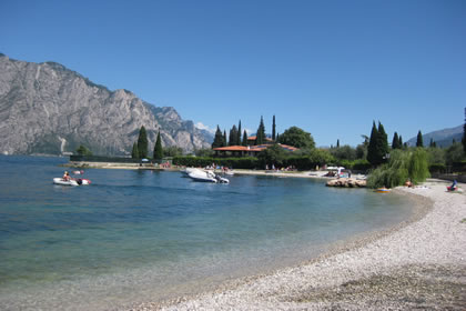 Malcesine Campagnola the beaches