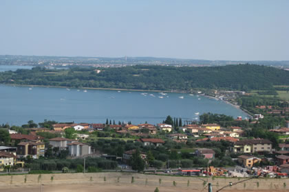 Padenghe panoramic view the Gulf