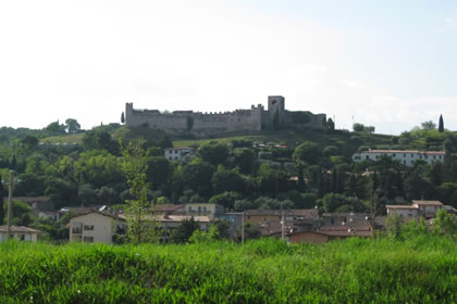 Padenghe the hill with the castle