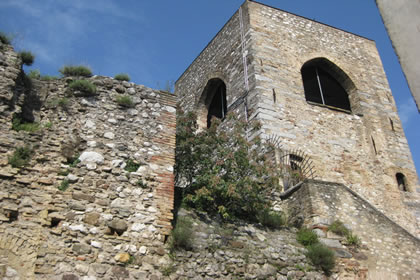 Padenghe the tower and boundary walls