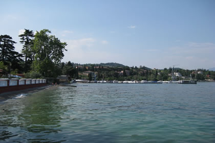 Padenghe the coast of lake Garda