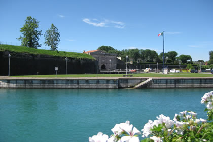 Peschiera the main entrance to the fortress