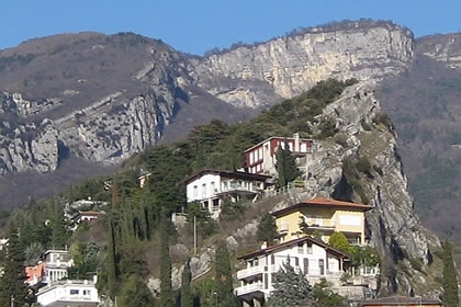 Torbole the hill with villas