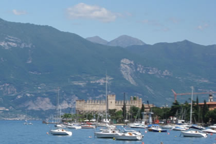Torri del Benaco panoramic view of lake Garda