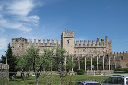 Torri del Benaco the south side of the Scaliger Castle
