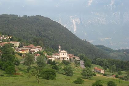 Tremosine panoramic view of the fraction of Fucine