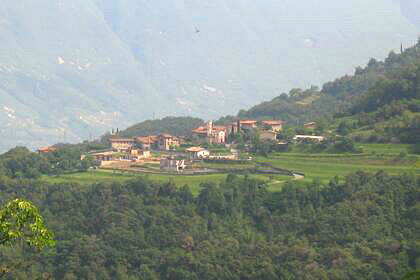 Tremosine panoramic view of the fraction of Pieve