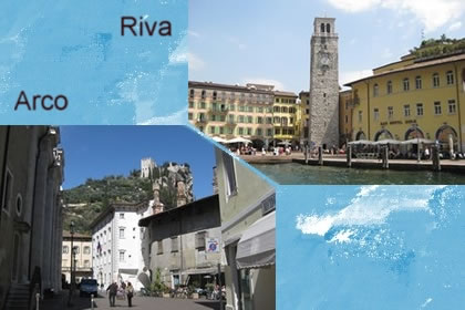 Arco and Riva lake of Garda