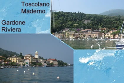 Toscolano Maderno and Gardone Riviera lake of Garda
